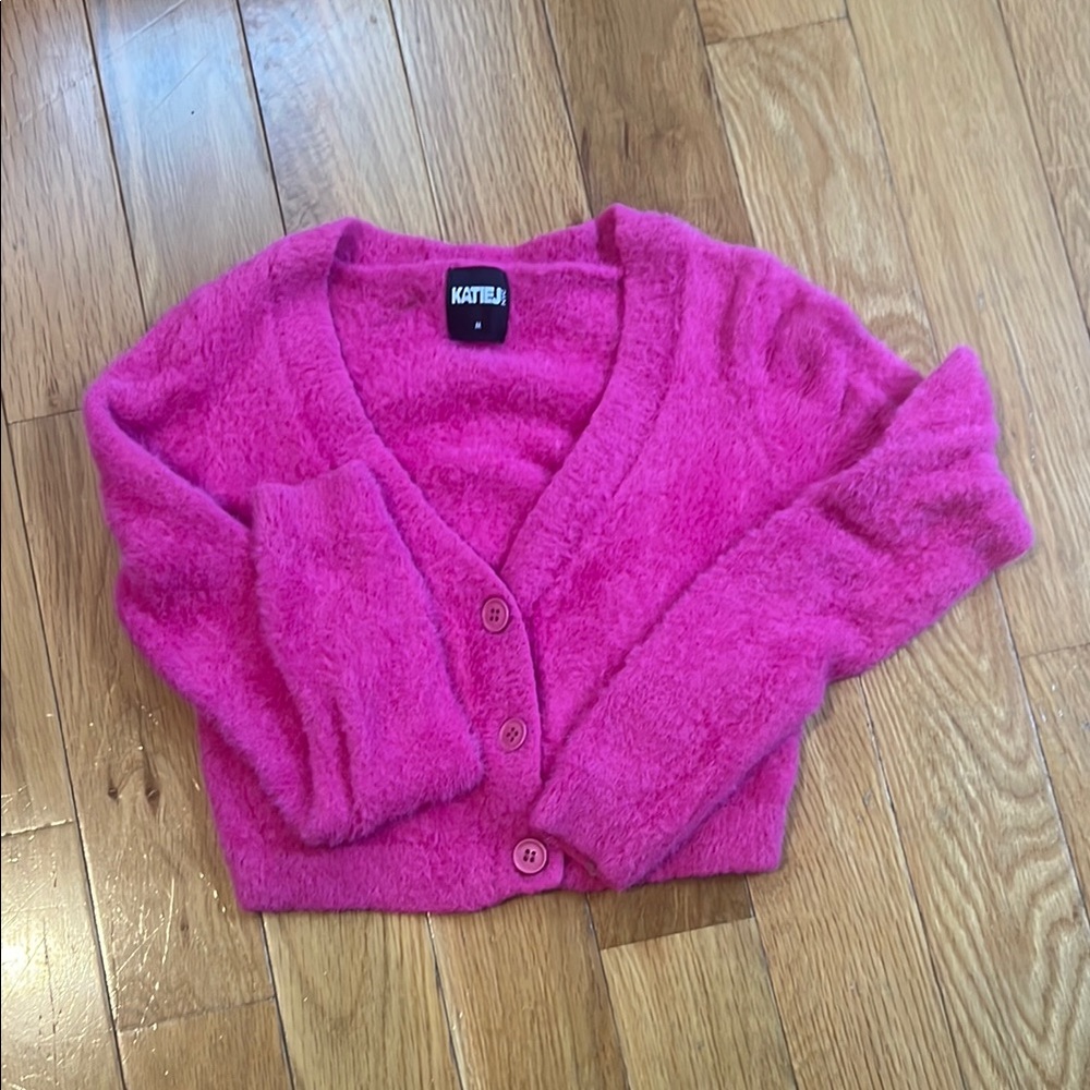 Katie J NYC Pink Cozy Sweater